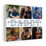 dad poster -- Happy Fathers Day to our Pillar of Strength -- Canvas 8"x10" -- printify