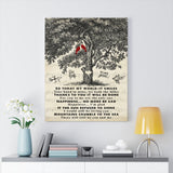 Thank you lyrics -- 2 -- Canvas 24x30 -- Printify