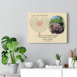 Lyrics Song -- Canvas 11"X14" -- Chris & Heather