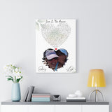 Lyrics --  Amy & Lisa 07-07-2020 -- Canvas18x24 -- printify