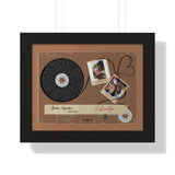 Cassettes-Tape Prints -- Black framed poster/ 11"x14" -- Elijah & Sierra