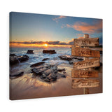 Cross-Roads Ocean --  Canvas 18"X24" -- Justin & Nicole