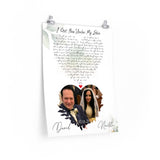 Lyrics -- David & Noelle 10/16/21 -- 18x24 -- Printify