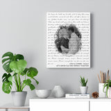 Lyrics -- Josh & Connee -- Canvas 11x14 -- Printify