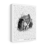 Lyrics -- Elvis & Janet/July 19, 2019 -- Canvas 8x10 -- Printify