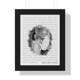 Lyrics -- Neile & Jake 02.14.2021 -- Black framed 11x14 -- Printify