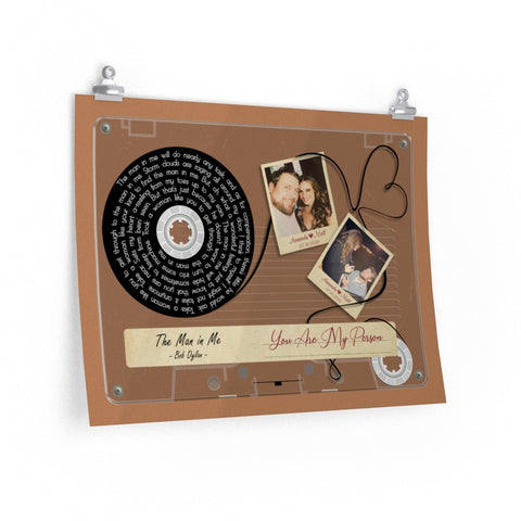 Cassettes-Tape Prints -- Poster/ 18"x24" -- Amanda & Matt 07.30.2022