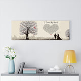 I Cross My Heart Lyrics -- Canvas 12"x36" -- 30 -- printify