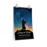 Star map -- Zachary and Melody 03.04.2006 -- 12x18 -- Printify