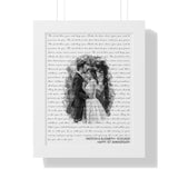 Music Lyrics Song -- Black framed 11"x14" -- Weston & Elizabeth