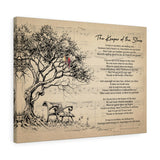 Lyrics -- Keeper of the Stars  -- style 3 new -- Canvas 24x18 -- Printify