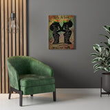 L.G.B.T Black Couple -- Canvas  18"X24" -- Adowa and Arielle