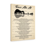 Music Lyrics Song -- Canvas 24"x30" -- Forever After All (Luke Combs)