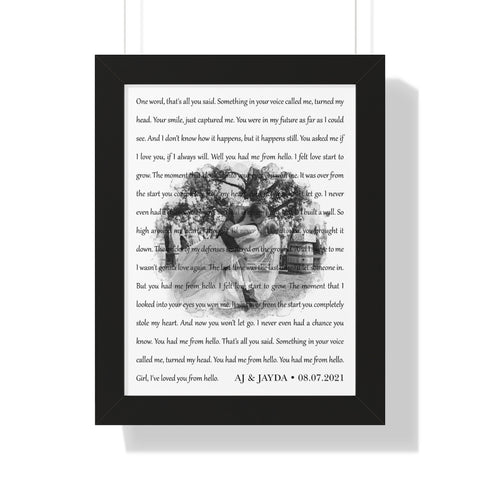 AJ & Jayda - Printify Framed Poster 12x16 - 1.3