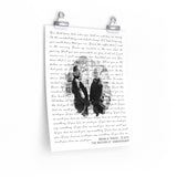 Lyrics Song -- poster/ 11''x14'' -- Brian & Travis