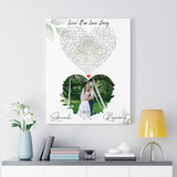 Lyrics -- Raymond & Amanda 08/22/20 -- Canvas 24x30 -- Printify