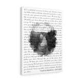 Lyrics Song -- Canvas 18"X24" -- Tyler & Makayla