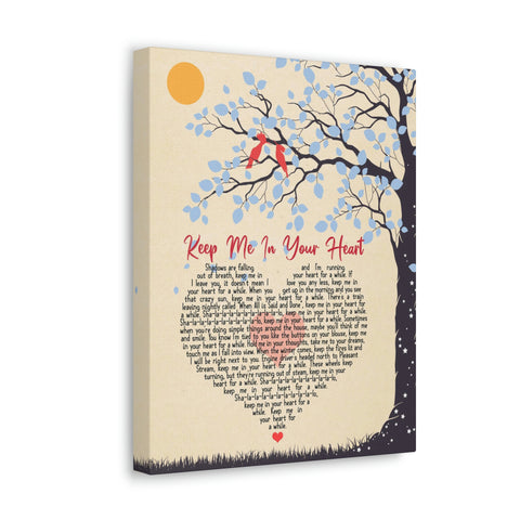 Canvas Gallery Wraps 11x14 Printify - Keep Me In Your Heart - Heart Love In The Sun