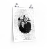 Lyrics -- Rodney and Brandi 02/07/2004 -- 11x14 -- Printify
