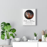 Constellation Stars Map -- Canvas 8"x10" -- Kaleb & Bethany