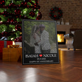 Lyrics -- Isaiah & Nicole 05.15.2022 -- Canvas 24x30 -- Printify
