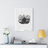 Lyrics -- Nick & Vicki 7-4-18 -- Canvas 18x24 -- Printify