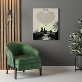 Lyrics -- Breathe -- New style 3 -- Canvas 24x30 -- Printify