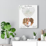 Love Anniversary Print -- Canvas 11"X14" -- Nick & Svetlana