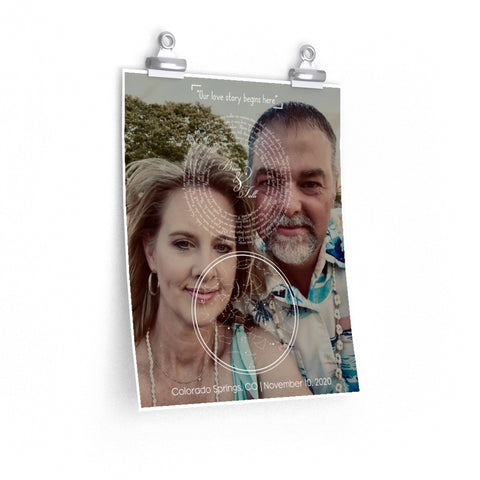 Couple Poster Prints -- poster/ 11''x14'' -- Brian & Talli