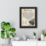 Black Framed 11x14 Poster Printify - Thank You - Design 9