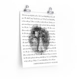 Lyrics Song -- poster/ 11''x14'' -- Christopher & Katelyn