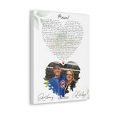 Lyrics Song -- Canvas 12"X16" -- Anthony & Katelyn 09-24-2022