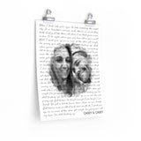 Lyrics Song -- poster/ 11''x14'' --  Casey & Casey