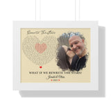 Lyrics -- Jerrald & Olivia 2021 -- White framed 11x14 -- Printify