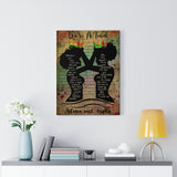 L.G.B.T Black Couple -- Canvas  18"X24" -- Adowa and Arielle