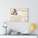 Lyrics -- My Mum & I -- Canvas 18x24 -- Printify