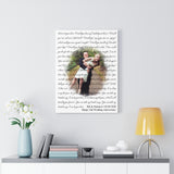 Lyrics -- Rik & Shannon 05-09-2020 -- Canvas 18x24 -- Printify