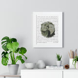 Lyrics -- 10-7-2020 -- White framed 11x14 -- Printify
