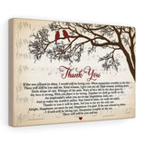 Thank you -- 25 -- Canvas 12x18 -- Printify
