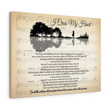 I cross my heart Poster -- 11 -- Canvas 24x18 -- printify