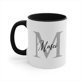 Message Mug -- Marci Maxie’s Mommy -- Black accent -- Printify