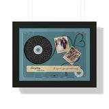 Lyrics -- Renee & Phil 04.25.2015 -- Black framed 12x16 -- Printify