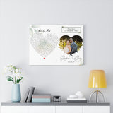 Lyrics Song -- Canvas 18"X24" -- Amber & Chris