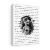 Lyrics -- Joel & Celine 10.10.20 -- Canvas 8x10 -- Printify