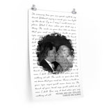 Lyrics Song -- Poster 20"x30" -- Michael and Lisa