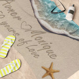 Couple Beach Sand 30" × 60" -- Avner & Monique