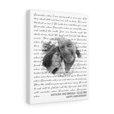 Lyrics -- Anthony and Brenda 02-22-1980 -- Canvas 11x14 -- Printify