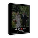 Lyrics -- mindy & jessse 08.31.2014 -- Canvas 8x10 -- Printify