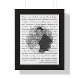 Lyrics -- Bill & Edie 05/26/2012 -- Black framed 11x14 -- Printify
