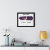 Lyrics Song -- Black framed poster/ 16"x20" -- Samer & Nervane